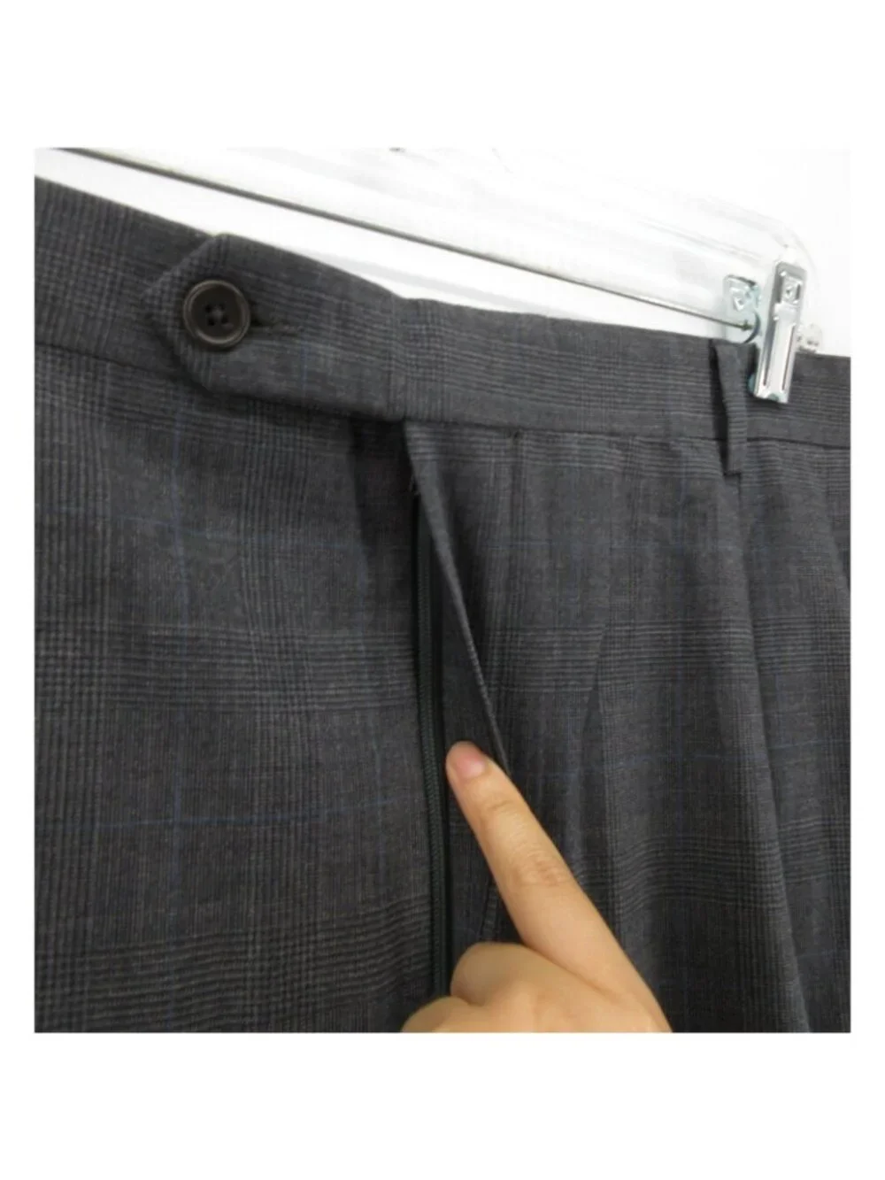 Brooks Brothers Suit 46 Wool Blend Glen Plaid Stretch Classic 346 38X27